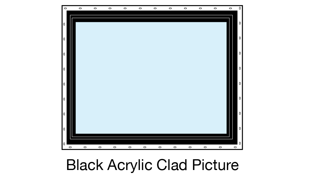 Black Acrylic Clad Picture
